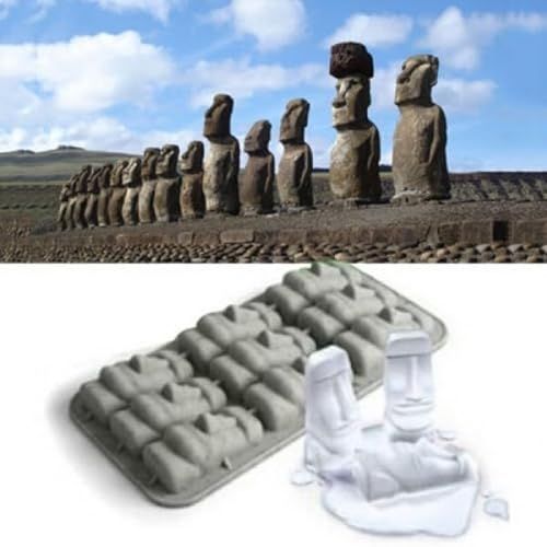 Moule à glaçons Moaï en silicone, reproduction de statues île de Pâques pour boissons originales