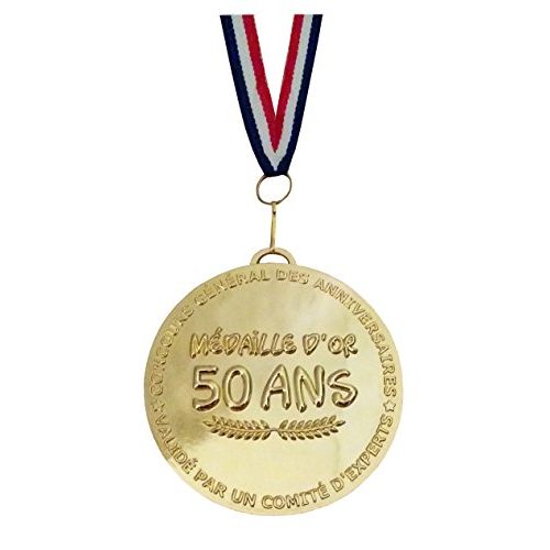 Médaille humoristique 50 ans - anniversaire mémorable et plein d'émotions