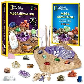 Kit National Geographic de 15 pierres précieuses éducatives pour enfants