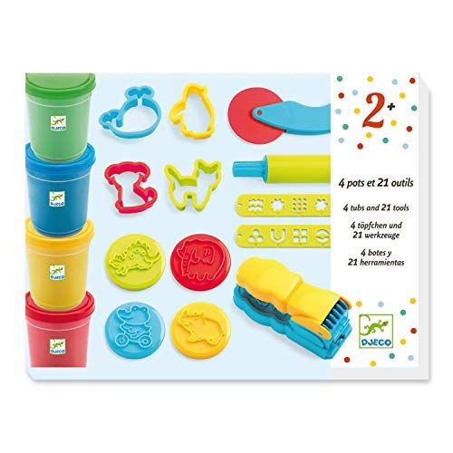 Coffret Pâte à Modeler Djeco pour enfants créatifs 1-3 ans