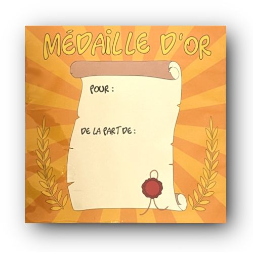 La Médaille d'or des 18 ans