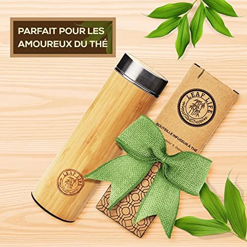 Bouteille infuseur LeafLife élégante et écologique pour thé
