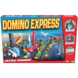 Jeu de construction Domino Express Ultra Power, stimule la créativité et l'apprentissage chez les enfants, avec 180 pièces pour des cascades spectaculaires.