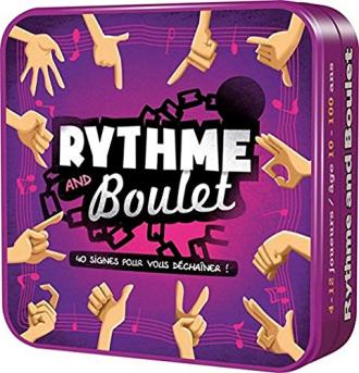 Jeu d'ambiance Rythme & Boulet d'Asmodee offrant rythme, compétition et amusement pour soirées animées entre amis ou famille, idéal cadeau musical.