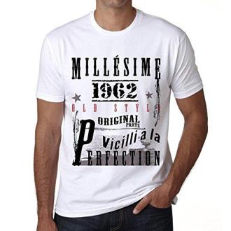 T-shirt Vintage 1962 Millésime 1962 Vieilli à la perfection