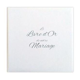 Livre d'or mariage vintage avec couverture matelassée et pages épaisses pour photos et messages personnalisés.