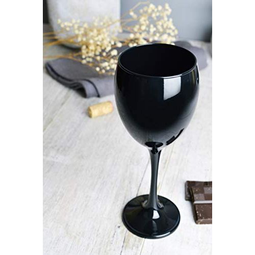 Une idée cadeau géniale sur le thème du vin, 6 verres noirs