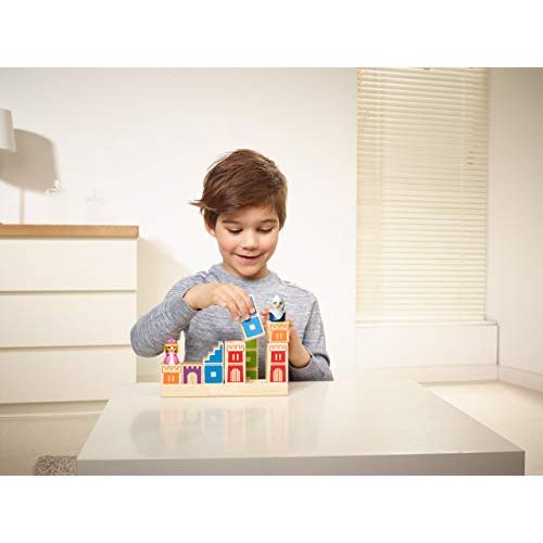 Jeu éducatif Camelot Junior pour enfants avec puzzles de château en bois et défis de réflexion progressifs