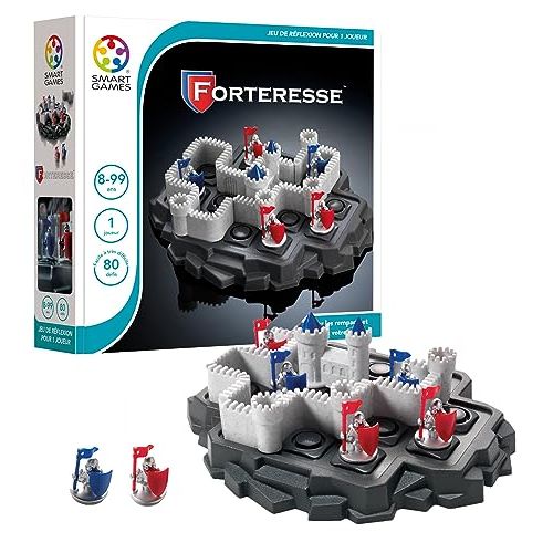 Jeu Forteresse, casse-tête familial stimulant pour enfants et adultes, 80 défis de logique, cadeau parfait