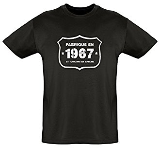 Tee shirt bio vintage - cadeau 50 ans