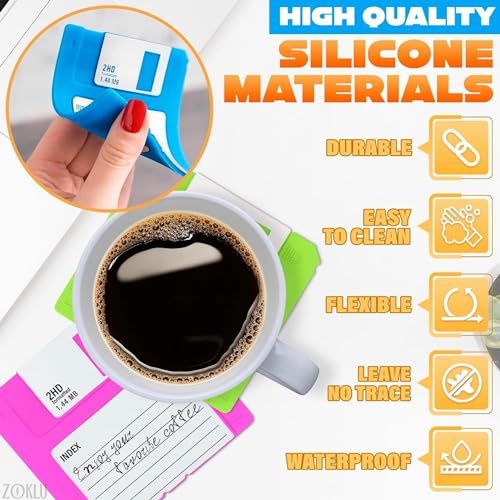 Des disquettes silicone à utiliser en dessous de verre