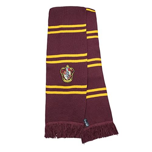 Echarpe Gryffondor Harry Potter officielle Cinereplicas avec broderies et couleurs vives.
