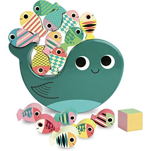 Jeu d'équilibre Baleine Vilac pour enfants, éducatif et durable.