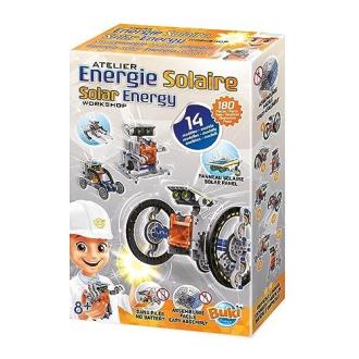 Kit jeu construction énergies renouvelables Buki pour enfants créatifs et éducatifs avec panneau solaire