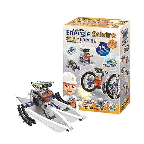 Kit jeu construction énergies renouvelables Buki pour enfants créatifs et éducatifs avec panneau solaire