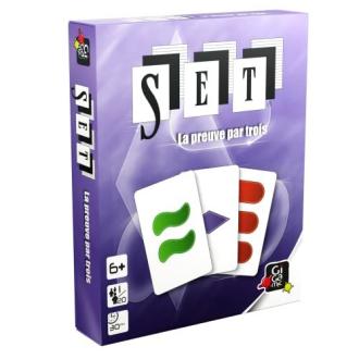 Jeu de société Set cherche 3 cartes uniques pour gagner