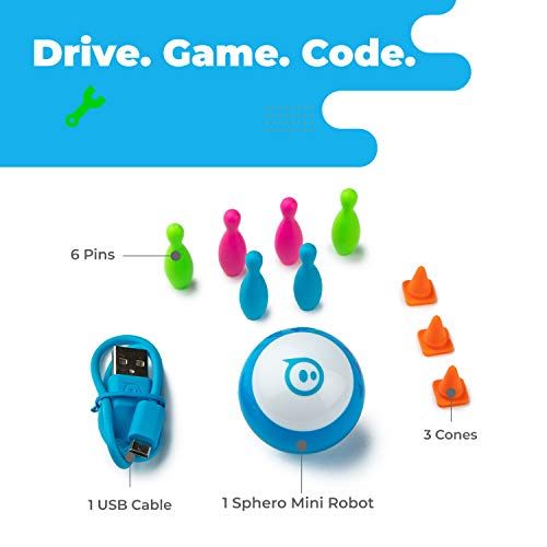 Sphero Mini, balle robotique télécommandée ludique et éducative pour apprentissage de la programmation dès 8 ans