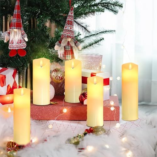 Bougies LED sans flamme avec télécommande, ambiance sécurisée et romantique, idée cadeau lumineuse, design élégant, étanche, autonomie 300 heures, marque Da by.