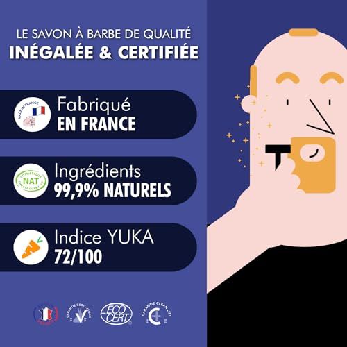 Savon de rasage Monsieur Barbier dans boîte élégante