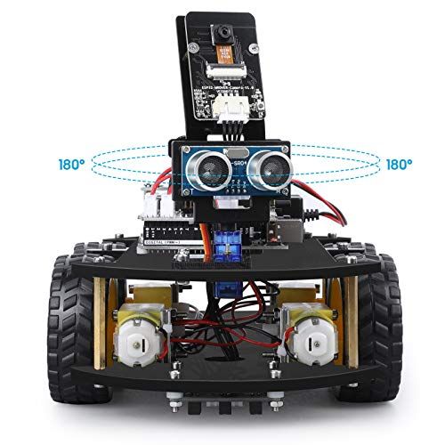 Kit Robot Arduino ELEGOO pour enfants, cadeau éducatif, programmation et robotique, facile à assembler, caméra intégrée, apprentissage ludique, inspiration scientifique.