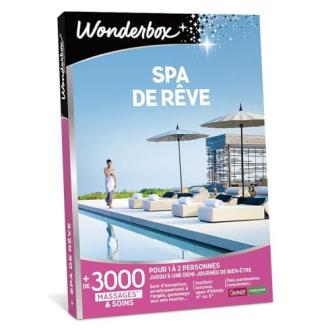 Coffret cadeau spa de rêve Wonderbox, détente et bien-être, relaxation dans spas luxueux et hôtels 4 étoiles, expérience inoubliable pour un ou deux.