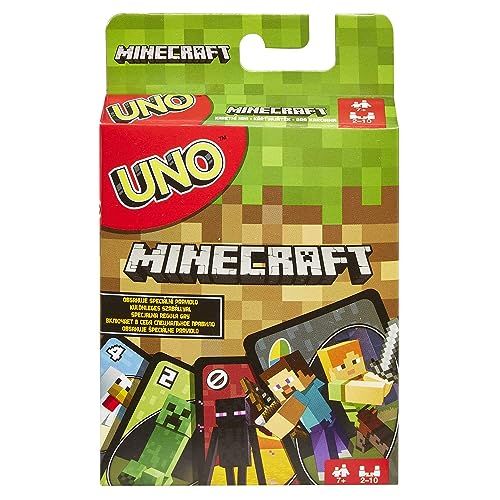 Jeu de cartes UNO Minecraft édition pour fans et familles