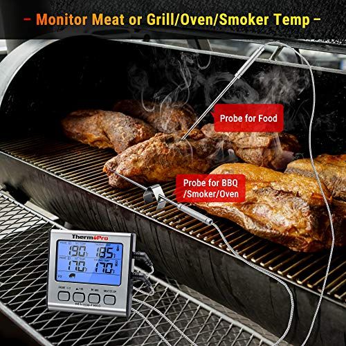 Sonde de cuisson ThermoPro, idée cadeau idéale pour cuisiniers et amateurs de barbecue. Double sonde, écran rétroéclairé, précision optimale.