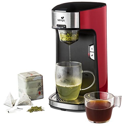 Machine à thé Senya moderne pour thé en vrac et sachets avec infuseur amovible et design épuré