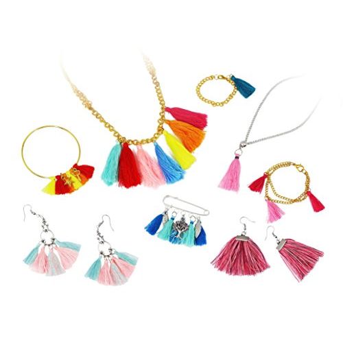 Kit DIY bijoux pompons Buki pour enfants créatifs