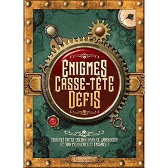 Livre d'énigmes et casse-têtes pour adultes par éditions L'imprévu avec illustrations et solutions incluses