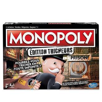 Jeu de société Monopoly Édition Tricheurs avec menottes et cartes triche pour soirées ludiques
