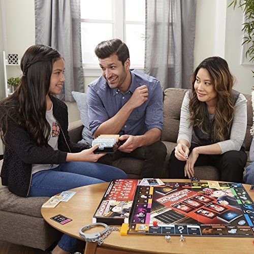 Jeu de société Monopoly Édition Tricheurs avec menottes et cartes triche pour soirées ludiques