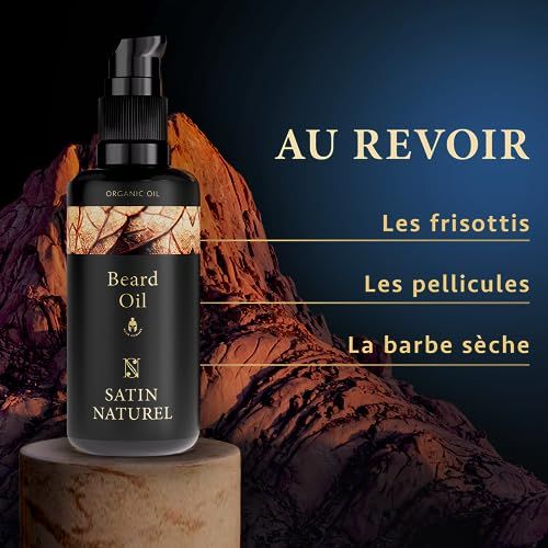 Huile hydratante à barbe Bio vegan – Idée cadeau pour homme barbu