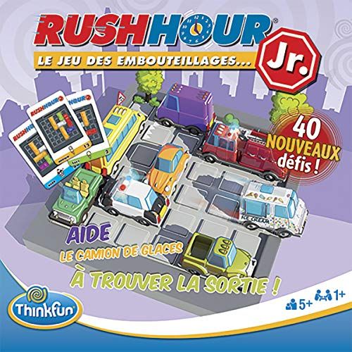 Jeu de réflexion Rush Hour Jr - Idéal pour les garçons de 5 ans - Voitures, logique et amusement garantis !