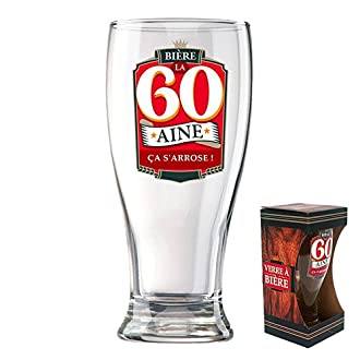 Verre à bière 60 ans