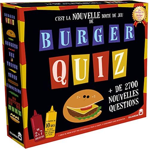 Burger Quiz jeu de société, hilarant anniversaire 20 ans convivialité