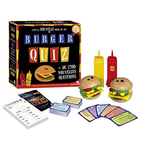 Burger Quiz jeu de société culturel et humoristique pour soirées conviviales en famille ou entre amis