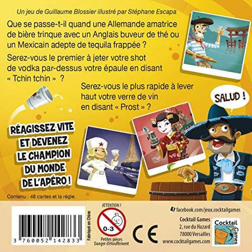 Jeu d'apéritif convivial Tchin Tchin d'Asmodee pour soirée entre amis
