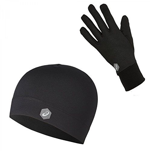 Kit running ASICS bonnet et gants, chaleur et confort pour courses hivernales réussies, cadeau parfait homme 37 ans.