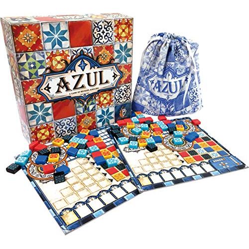 Azul, jeu de société - Un jeu captivant avec un design magnifique et des tuiles en céramique de haute qualité.