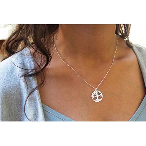 Pendentif Arbre de Vie en argent sterling 925, symbole fort et intemporel.