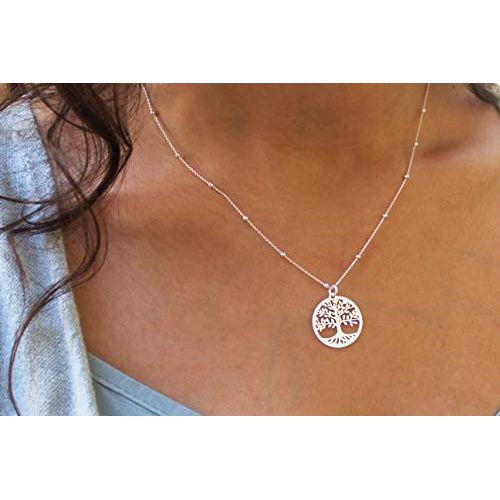 Pendentif Arbre de Vie en argent sterling 925, symbole fort et intemporel.