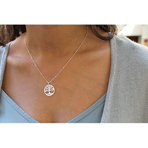 Pendentif Arbre de Vie en argent sterling 925, symbole fort et intemporel.