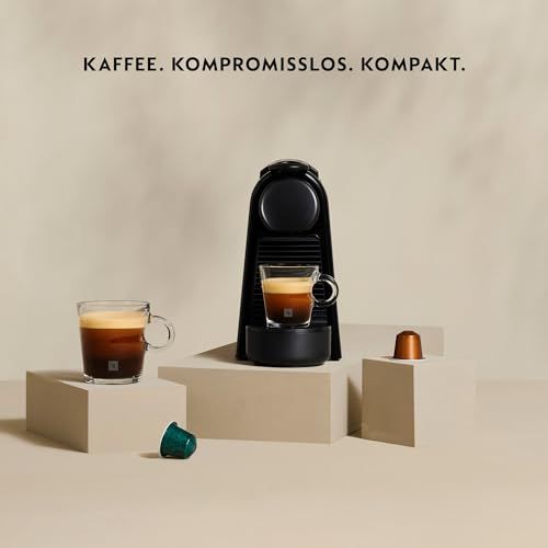 Machine Nespresso De'Longhi compacte idéale pour petits espaces, design moderne, éco-responsable, cadeau parfait pour étudiants.