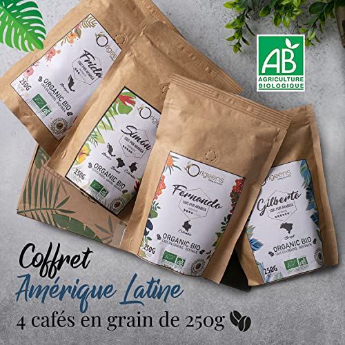 Coffret Café Dégustation Origeens - Cafés en grains d'Amérique Latine, pour une expérience sensorielle unique.