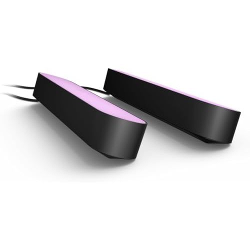 Lampe d'ambiance Philips Hue Play Pack, cadeau idéal pour créer une ambiance personnalisée avec 16 millions de couleurs, synonyme d'immersion et de modernité.