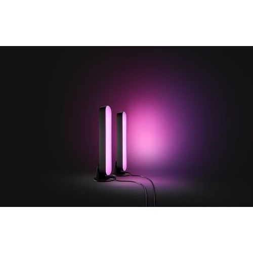 Lampe d'ambiance Philips Hue Play Pack, cadeau idéal pour créer une ambiance personnalisée avec 16 millions de couleurs, synonyme d'immersion et de modernité.