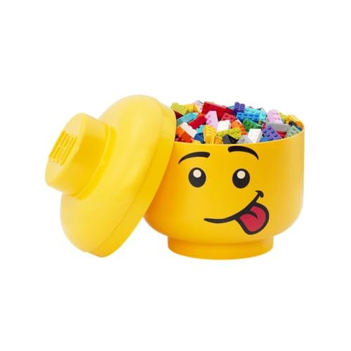 Tête Lego géante - Idée cadeau pour ranger les Lego et servir de vide-poche déco pour petits et grands.