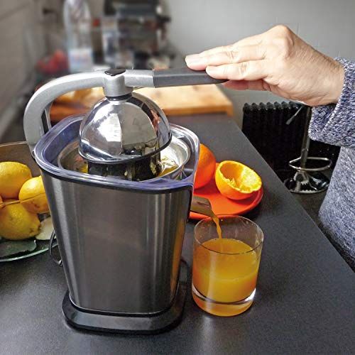 Presse-agrumes en inox à levier BLACK+DECKER pour jus frais