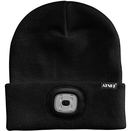 Bonnet connecté Bluetooth avec lampe LED, idéal pour écouter de la musique et prendre des appels en plein air. Cadeau technologique et pratique pour l'hiver.